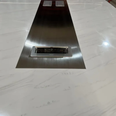 Technology Conference Table Corian Marble European Style Stone Furniture