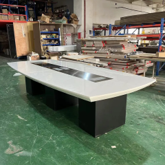 Technology Conference Table Corian Marble European Style Stone Furniture