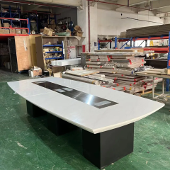 Technology Conference Table Corian Marble European Style Stone Furniture