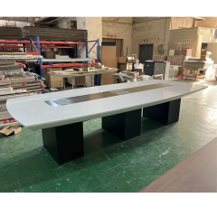Technology Conference Table Corian Marble European Style Stone Furniture