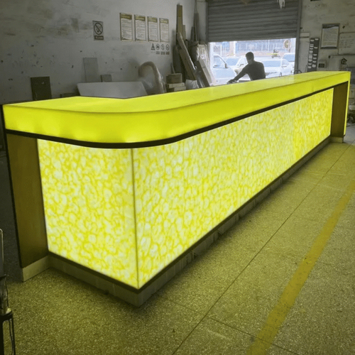 Corian and Onyx Stone Backlit Kitchen Bar Counter Tips Home Furniture