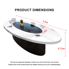 Multi-Person Meeting Negotiation Tables Oval Shape Conference Table
