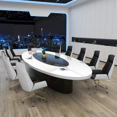 Multi-Person Meeting Negotiation Tables Oval Shape Conference Table