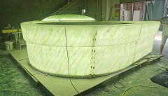 Italian Design Corian Green Onyx Stone Bar Counter for High End Bars