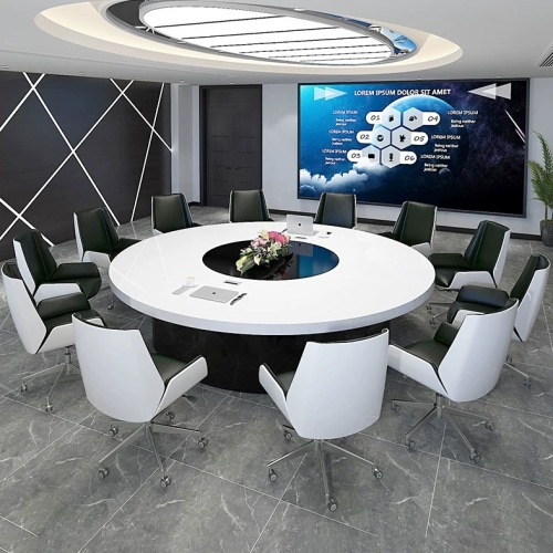 Asian-Pacific Conference Table Vendor White Office Meeting Table and Chairs
