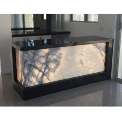 Black Corian Stone Kitchen Bar Island Home Villa Bar Counters