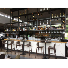 Home Bar Furniture Faux Translucent Stone Bars Counters for Cafeteria
