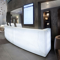 Home Bar Furniture Faux Translucent Stone Bars Counters for Cafeteria