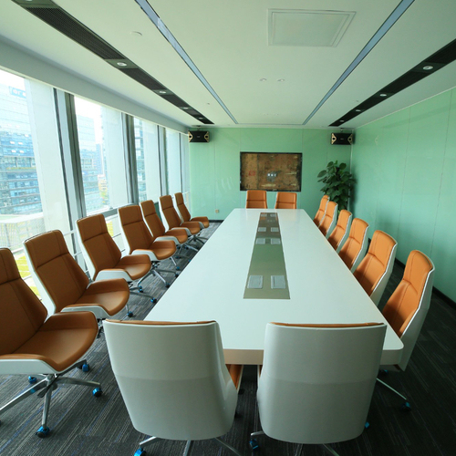 Seamless Joined Corian Office Furniture Conference Table Socket Power
