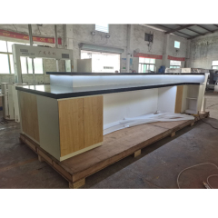 Black Corian Counter Top Led Diamond Shape Bar Counters and Chairs