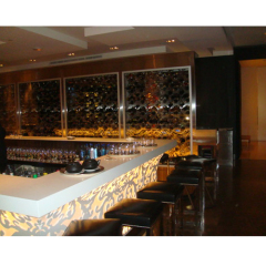 Top Rank Corian Cafe Counters LED Buffet Bar Counter and Chairs