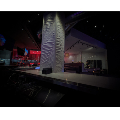 Switzerland Elegant Design Bar Counter with Led 3D Corian Panel