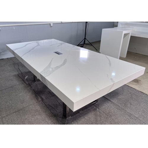 Corian Quartz Marble Conference Table 6 Seats Stone Meeting Tables