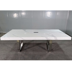 Corian Quartz Marble Conference Table 6 Seats Stone Meeting Tables