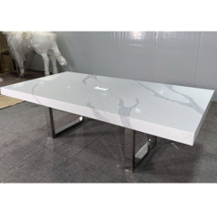 Corian Quartz Marble Conference Table 6 Seats Stone Meeting Tables