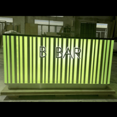 Illuminated Design Led Bar Counter Wine Bar Counters with Refrigerator