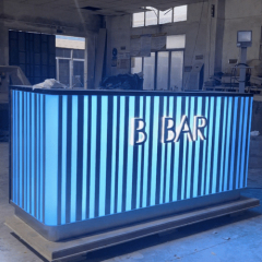 Illuminated Design Led Bar Counter Wine Bar Counters with Refrigerator