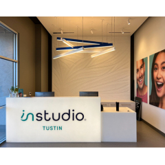 ISO 9001 Certificated Half Round Solid Surface Reception Desk Counters