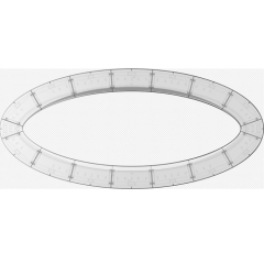 Oval Boat Shape Corian Conference Table Chairs with HDMI Plugs