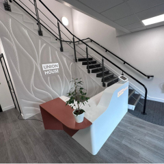 Union House DuPont Corian Reception Desk European Style Reception Counter