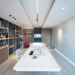 Pure White Rectangle Corian Conference Boardroom Tables