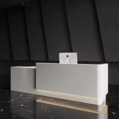 Hospital/Office/Mall/Store Front Corian Marble Computer Reception Desk