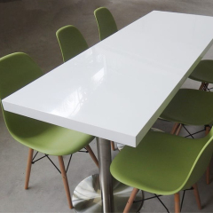 Used Starbucks and McDonald's Corian Marble Rectangle Dining Tables