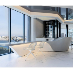 Finland Design House Bar Counter Snow White Led Kitchen Counters