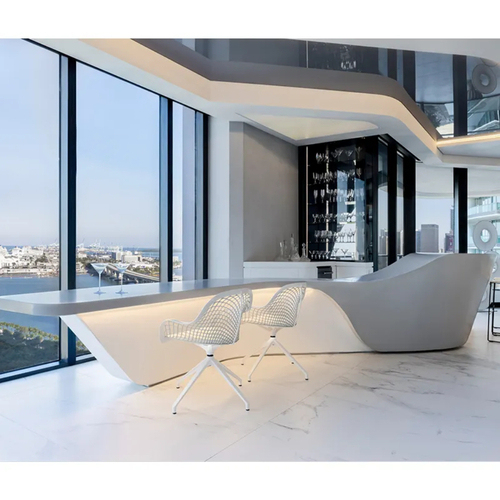 Finland Design House Bar Counter Snow White Led Kitchen Counters