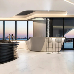Finland Design House Bar Counter Snow White Led Kitchen Counters