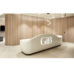 Nail Salon Office Reception Counter Hand Polished Corian Desks