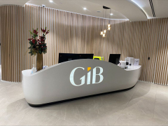 Nail Salon Office Reception Counter Hand Polished Corian Desks