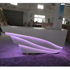 Lighted Bar Reception Counter Design Morocco Stone Reception Desk