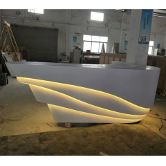 Lighted Bar Reception Counter Design Morocco Stone Reception Desk
