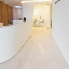 Eye Clinic Reception Desk Chairs U Shape Computer Counter with Doors