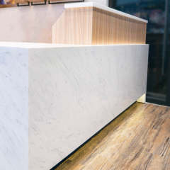 Grocery Store Reception Cashier Counter Solid Surface Work Desk