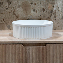 Corian Solid Surface Sink Bathroom Vanity Cabinet Set with Counter Top