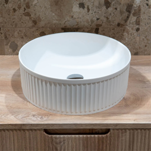 Corian Solid Surface Sink Bathroom Vanity Cabinet Set with Counter Top