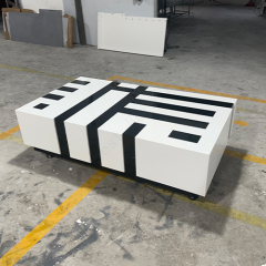 Commercial Villa Used Coffee Table Corian Living Room Furniture