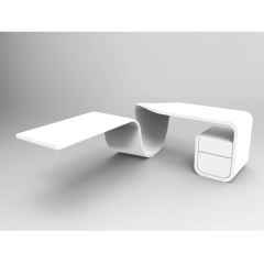 Hi-macs Solid Surface Executive Office Desk Table Sets for CEO