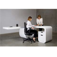 Hi-macs Solid Surface Executive Office Desk Table Sets for CEO