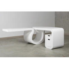 Hi-macs Solid Surface Executive Office Desk Table Sets for CEO