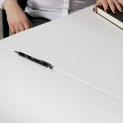 Hi-macs Solid Surface Executive Office Desk Table Sets for CEO