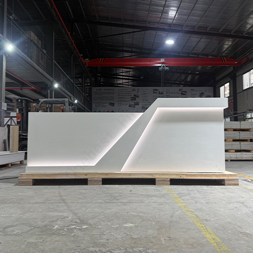 Custom Personality Led Spa Reception Counter Beauty Salon Front Desk