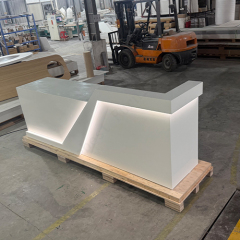 Custom Personality Led Spa Reception Counter Beauty Salon Front Desk