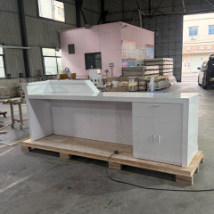 Custom Personality Led Spa Reception Counter Beauty Salon Front Desk