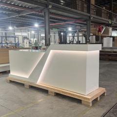 Custom Personality Led Spa Reception Counter Beauty Salon Front Desk