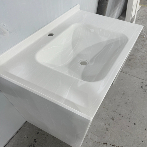 Free Installation Wash Hand Basin Corian Bathroom Sink for Balcony