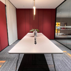 Simple Design Cheap Solid Surface Stone Executive Conference Meeting Tables