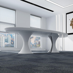 Touch Screen Luxury Meeting Office Folding Oval Conference Table